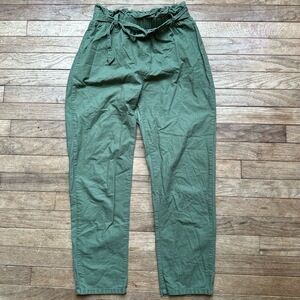 Active USA Pants Green‎ Casual Drawstring Waist Relaxed Fit Medium Minimalist